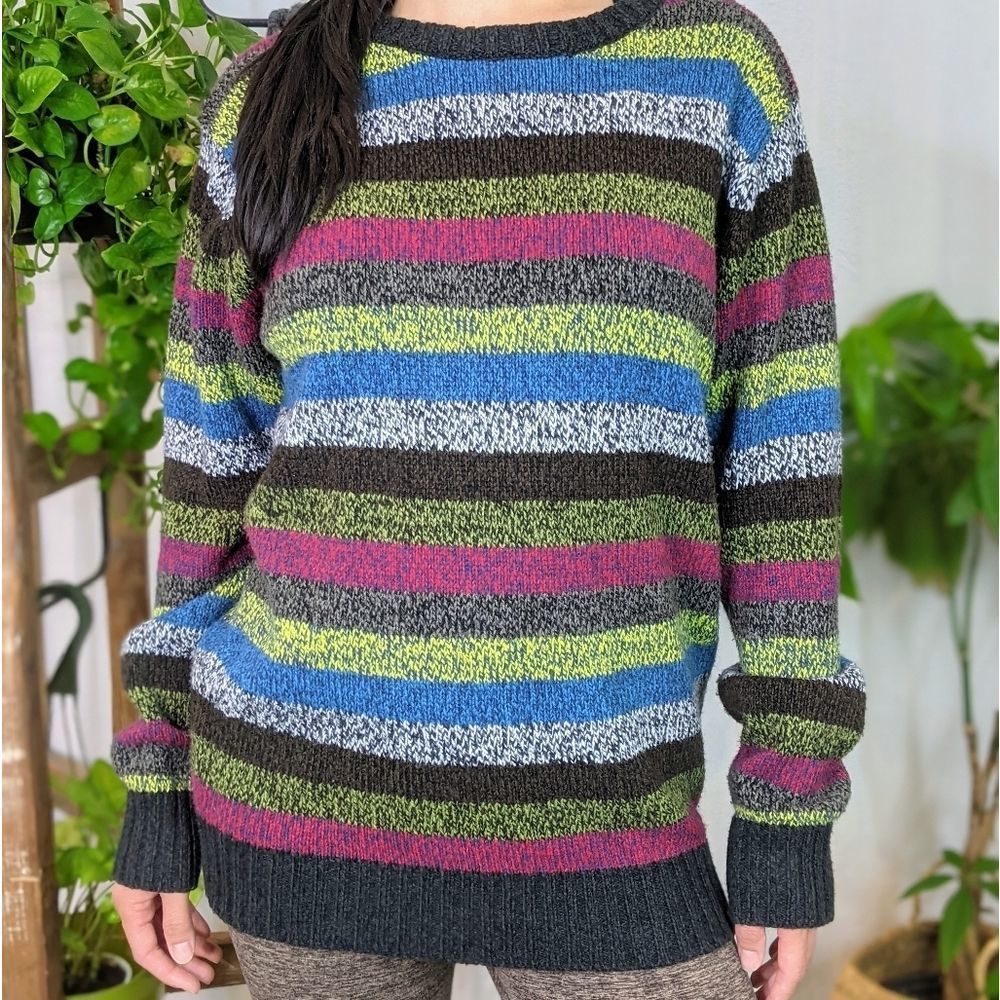 Vintage Unisex Cherokee Striped Sweater